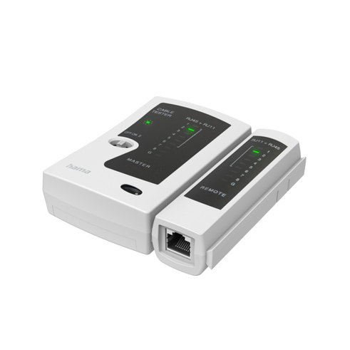 Hama Netzwerkkabel-Tester für verdrillte Doppelkabel - schwarz/grau