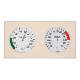 Sauna-Klimastation mit Thermometer & Hygrometer – Premium Saunazubehör