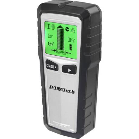 Basetech OG-430 Wandscanner – Ortungsgerät für Holz, nicht eisenhaltiges Metall & spannungsführende Leitungen