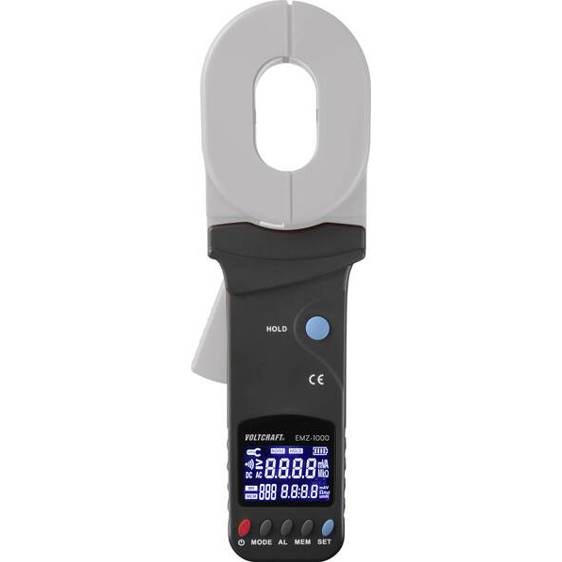 VOLTCRAFT EMZ-1000 Erdungsmessgerät – Messbereich 0.01 bis 1200 Ω