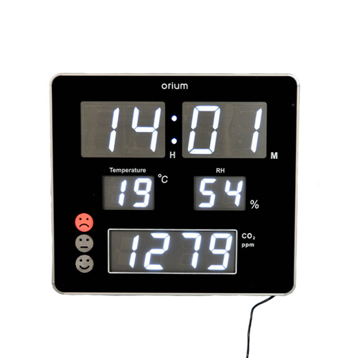 Orium 11295 Digitale Wand-/Tischuhr – Rechteckige schwarze Wanduhr