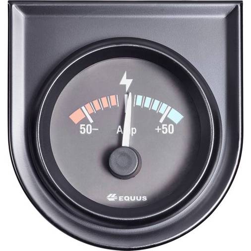 Equus 842052 Amperemeter -50 bis +50 A, 52 mm, Standard Gelb/Rot/Grün