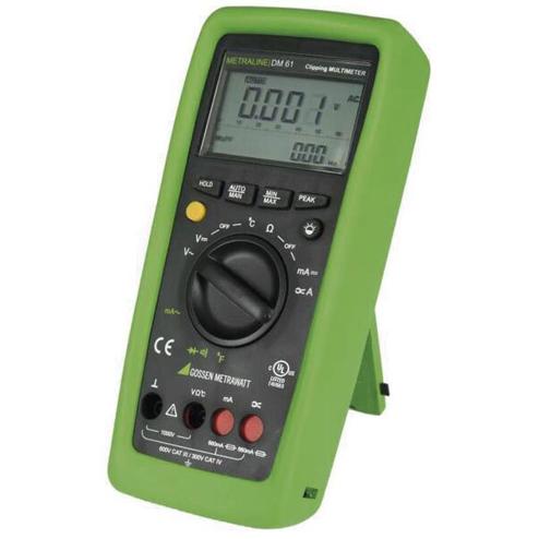 Gossen M194A Metraline DM 61 Digital-Multimeter mit Clip-Faktor für Stromzangen