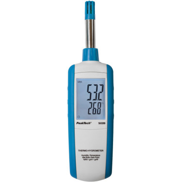 PeakTech Hygro-Thermometer P 5039 - Präzises Thermo-Hygrometer für Innen & Außen