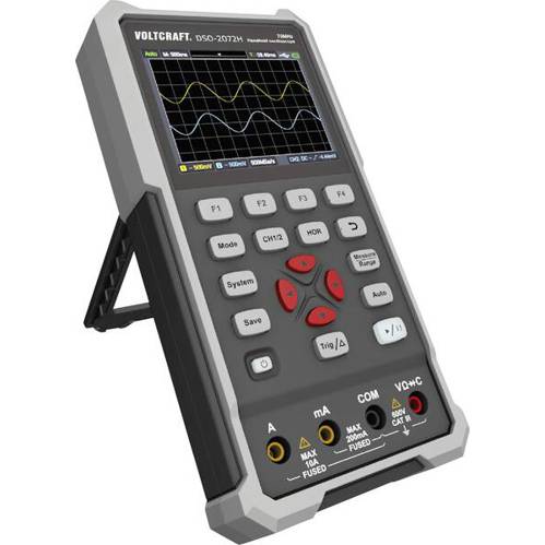 VOLTCRAFT DSO-2072H Hand-Oszilloskop - 70 MHz, 2-Kanal, 250 MSa/s, 8 kpts, 8 Bit