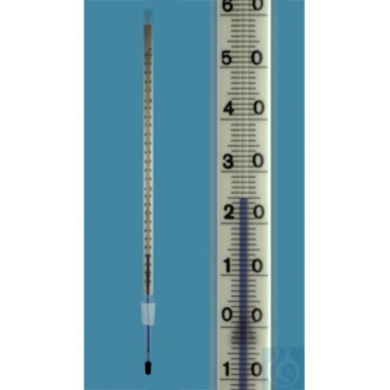 Amarell® Normschliff-Thermometer mit NS 14 -10 bis 250 °C | Blaue Spezialfüllung | Eintauchtiefe