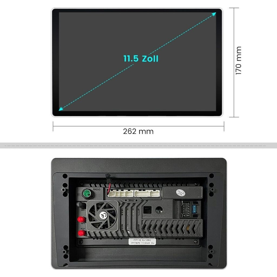 Junsun DE.FY7118S Doppel-DIN Radio mit Touchscreen