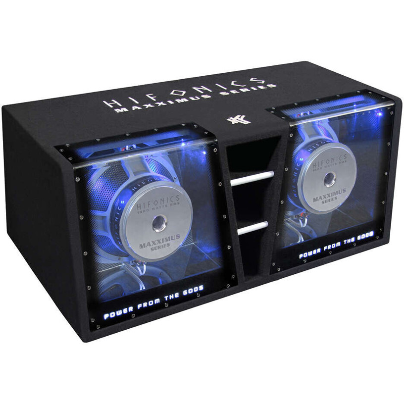 HiFonics MXZ-12 Dual Bass Subwoofer - Leistungsstarker Auto Subwoofer für satten Sound