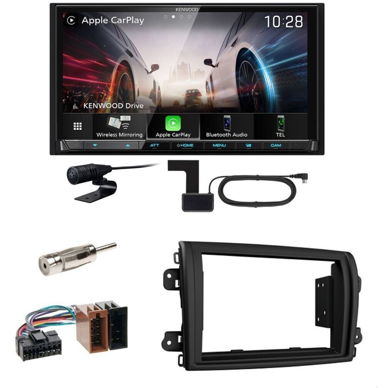 Kenwood DMX8021DABS Einbauset für Android Auto & CarPlay - Doppel-DIN Radio für Fiat Ducato (ab 2022)