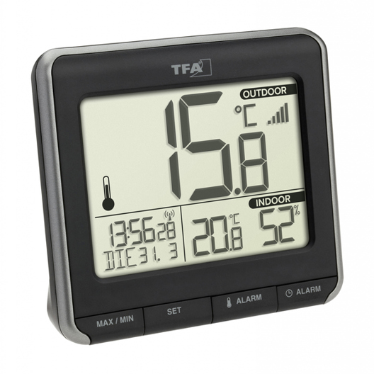 TFA-Dostmann Prio Wireless Indoor/Outdoor Temperature & Humidity Sensor - Freestanding