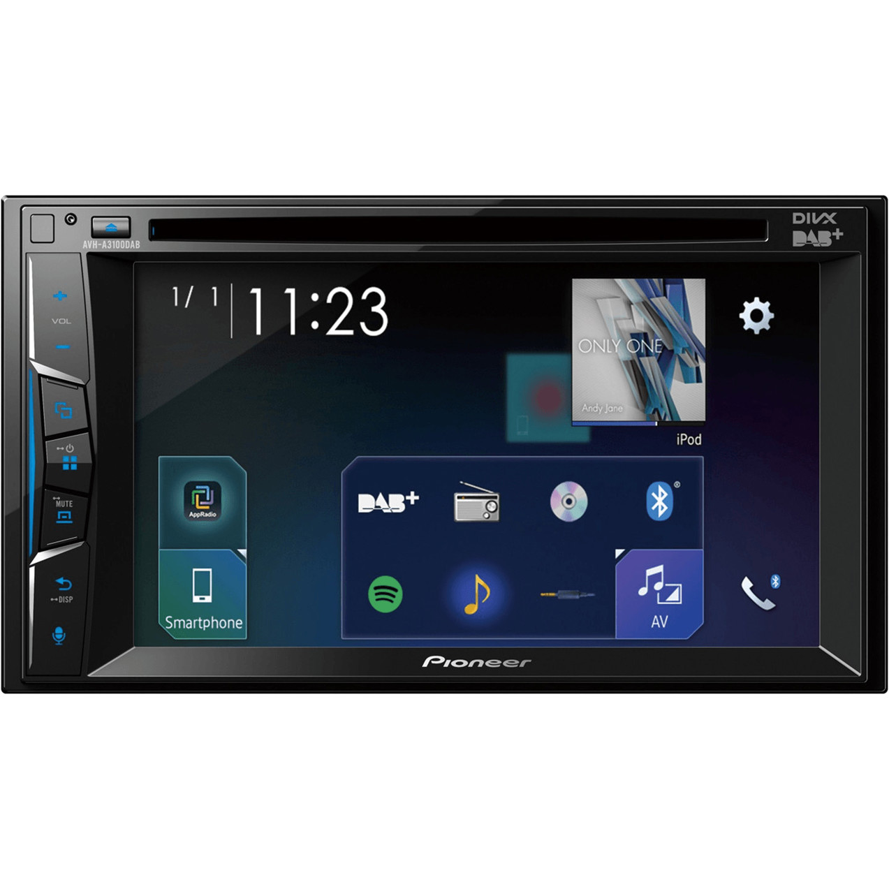 Pioneer AVH-A3100DAB Doppel-DIN Multimedia Autoradio mit DAB+