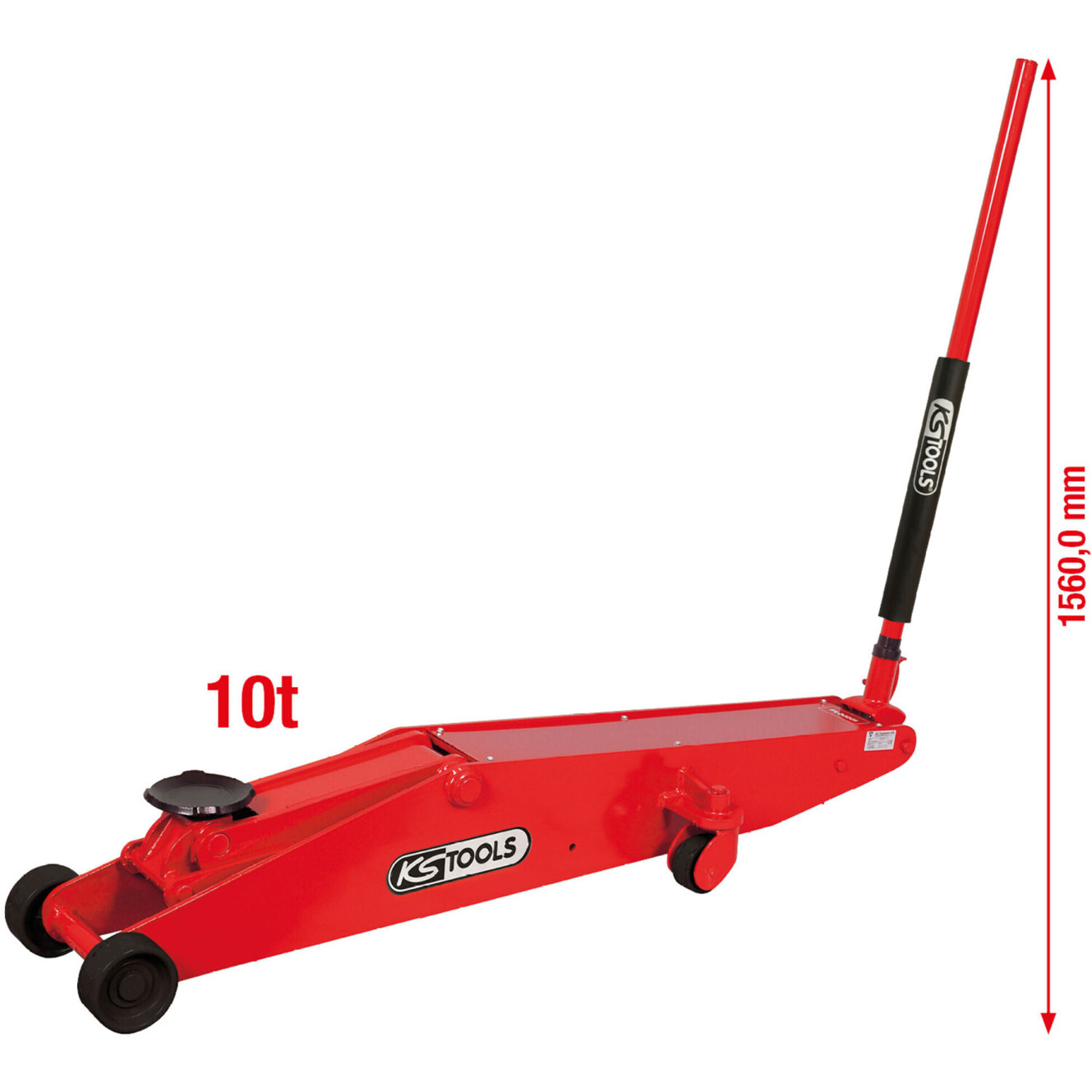 KS Tools Hydraulischer Stahl-Wagenheber 160.0703 - Hochwertiger Wagenheber für müheloses Anheben