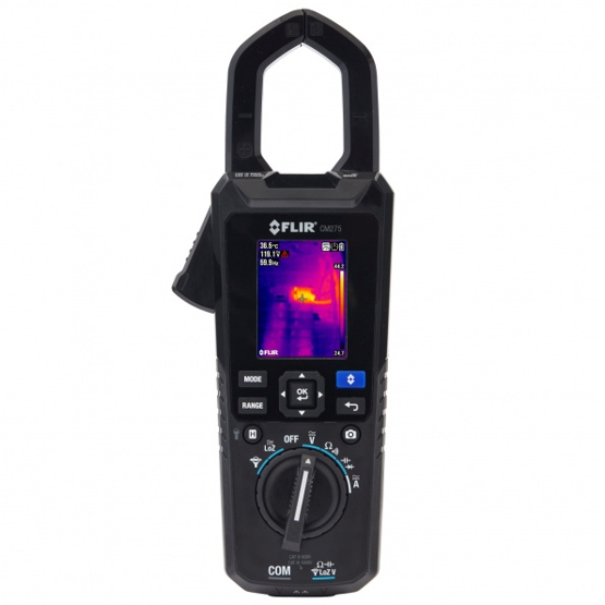 FLIR CM275 - Industrie-Wärmebildzange mit Datenprotokollierung | Drahtlos | Integrierte IGM-Technologie | TFT-Display 160 x 120 Pixel - Schwarz