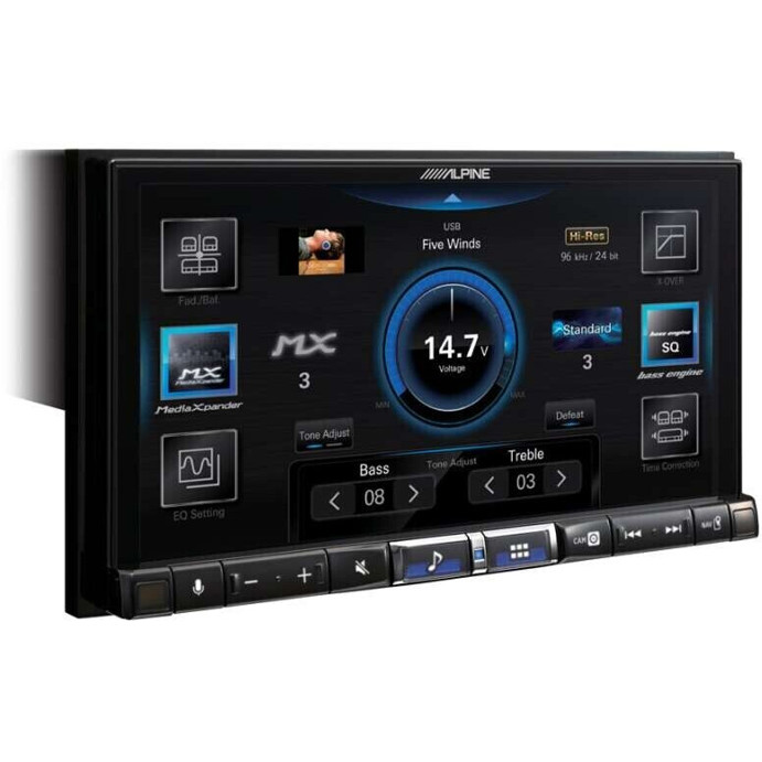 Alpine iLX-705E46 Autoradio mit Touchscreen und Bluetooth
