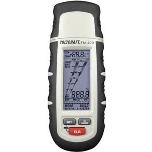 Voltcraft FM-400: Hochpräzises Material-Feuchtigkeitsmessgerät für Holz und Bau – Mit Materialkennlini (FM-400)