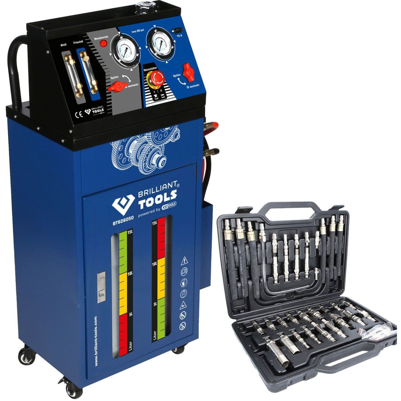 Brilliant-Tools BT626050 Getriebespülgerät - KFZ Werkzeuge für professionelle Anwendung