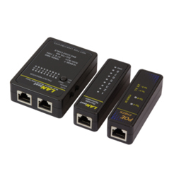 LogiLink WZ0015P Netzwerkkabel-Tester - Schwarz | Professionelles LAN Prüfgerät