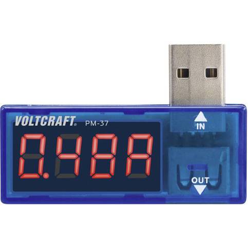 VOLTCRAFT PM-37 USB Digitalstrommessgerät - CAT I, 999 Counts