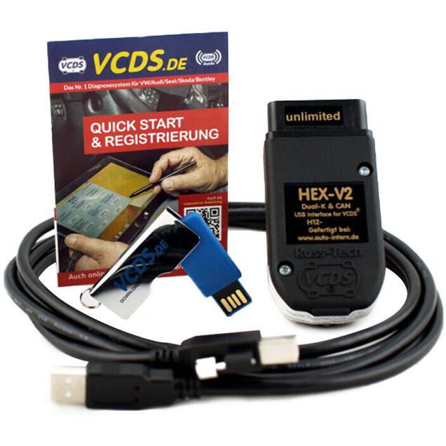 Ross-Tech VCDS HEX-V2 Unlimited KFZ-Diagnosegerät (HV2-BL-UL)
