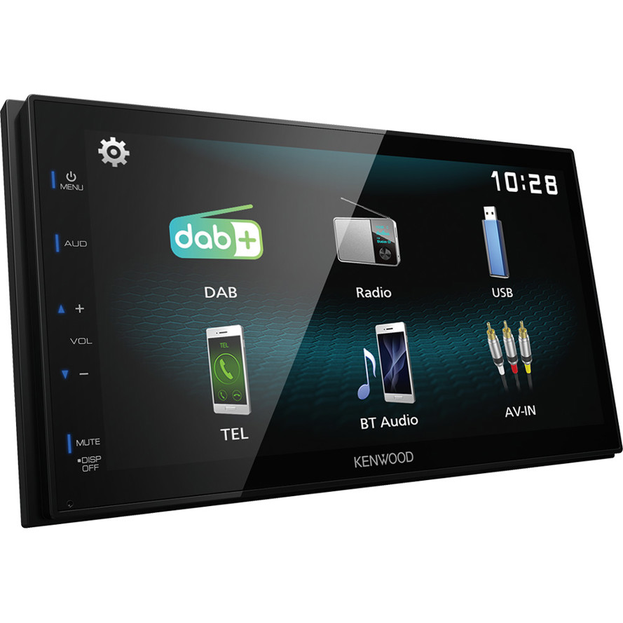 Kenwood DMX-125DAB Doppel-DIN Radio für Golf, Passat & Touran