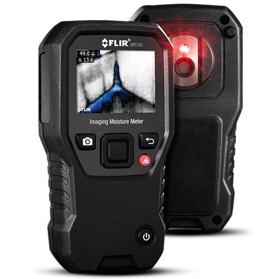 FLIR MR160 Elektronisches Hygrometer & Psychrometer - Schwarz - Präzises Feuchtigkeitsmessgerät für Innenräume