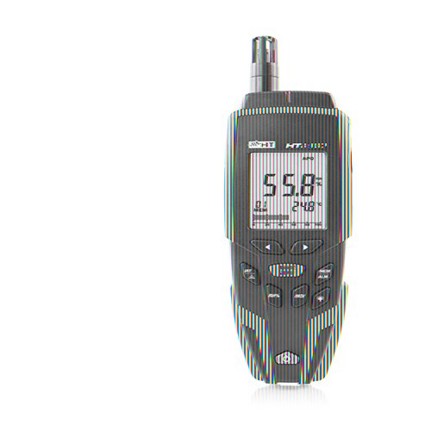 Multifunktions-IR-Thermo-Hygrometer mit Sonden zur Materialfeuchtemessung