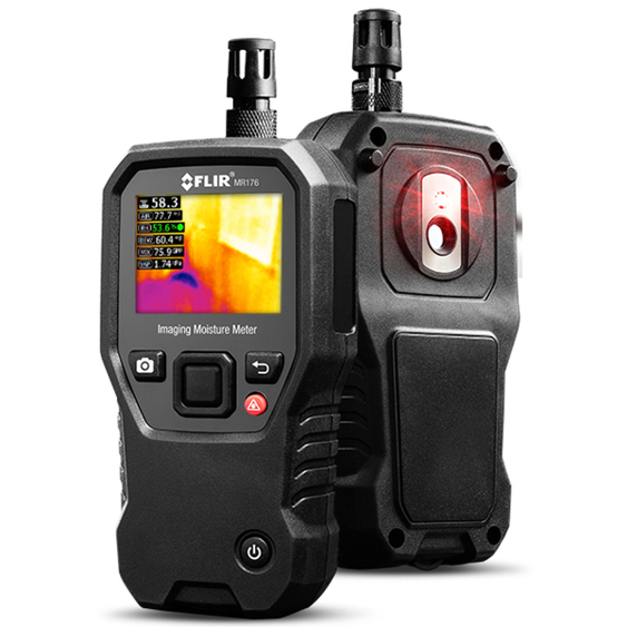 FLIR MR176 Elektronisches Hygrometer/Psychrometer - Schwarzes Feuchtigkeitsmessgerät für Innenräume