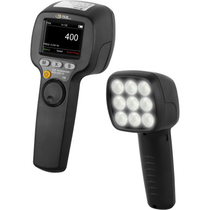 Digital-Stroboskop PCE-DSX 10 – Messbereich 60 bis 999.999 rpm